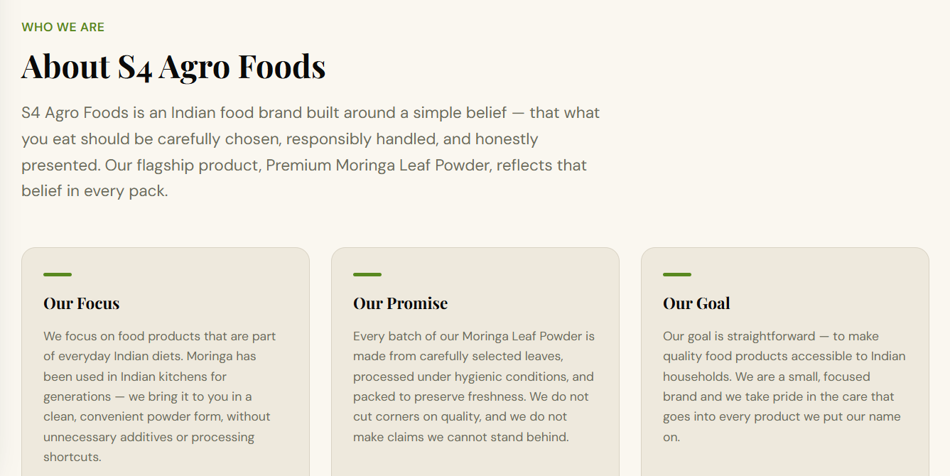About S4 Agro Foods