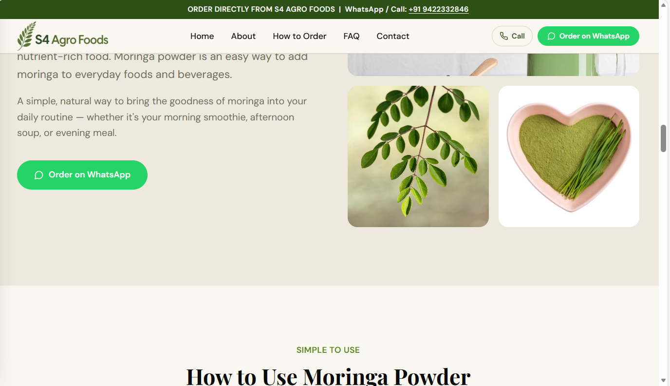 S4Agrofoods product information