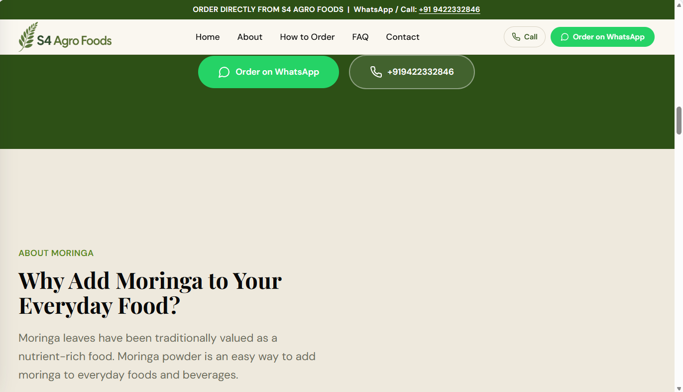 S4Agrofoods product information