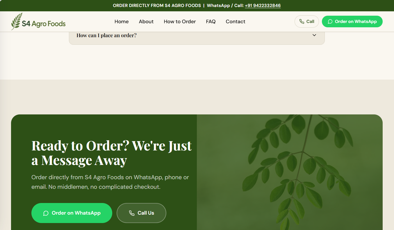 S4Agrofoods product information