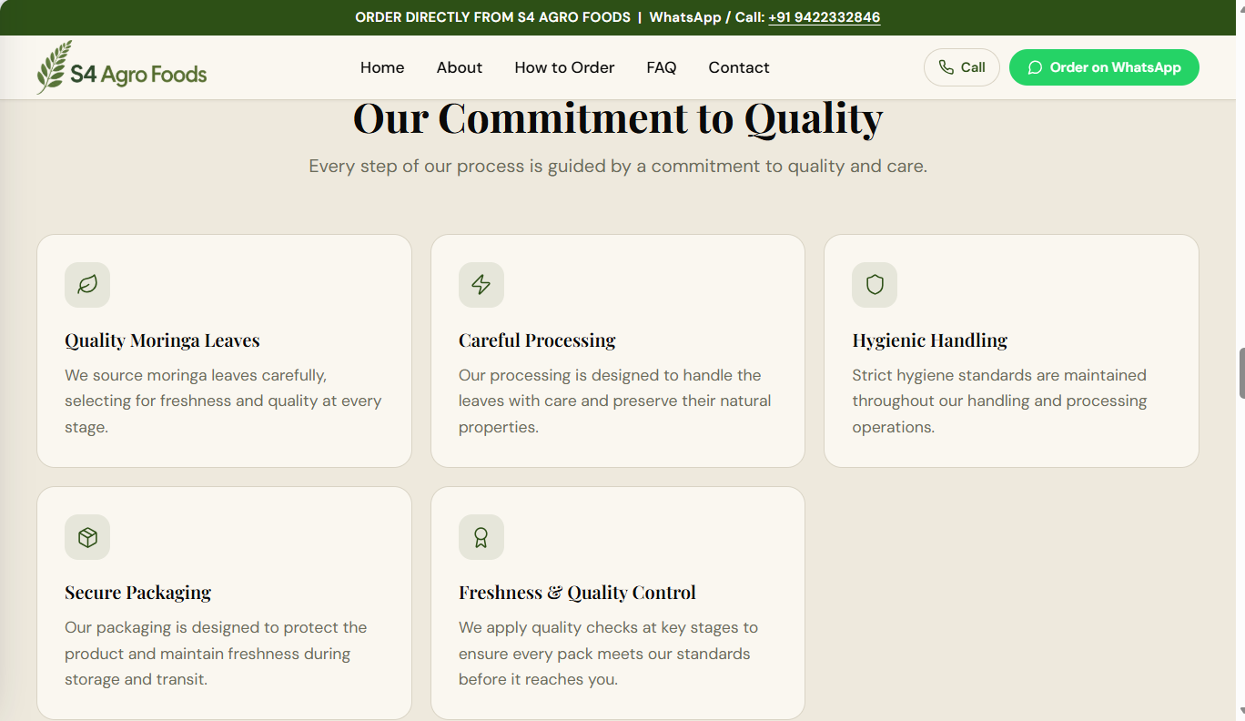 S4Agrofoods product information